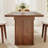 55.12''-70.67'' Extendable Rectangular Dining Table With Storage Cabinet