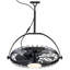 Ventilateur de plafond extérieur étanche de 50 cm (20 po) avec éclairage DEL à intensité variable et télécommande, montage mural ou encastré-1045226528