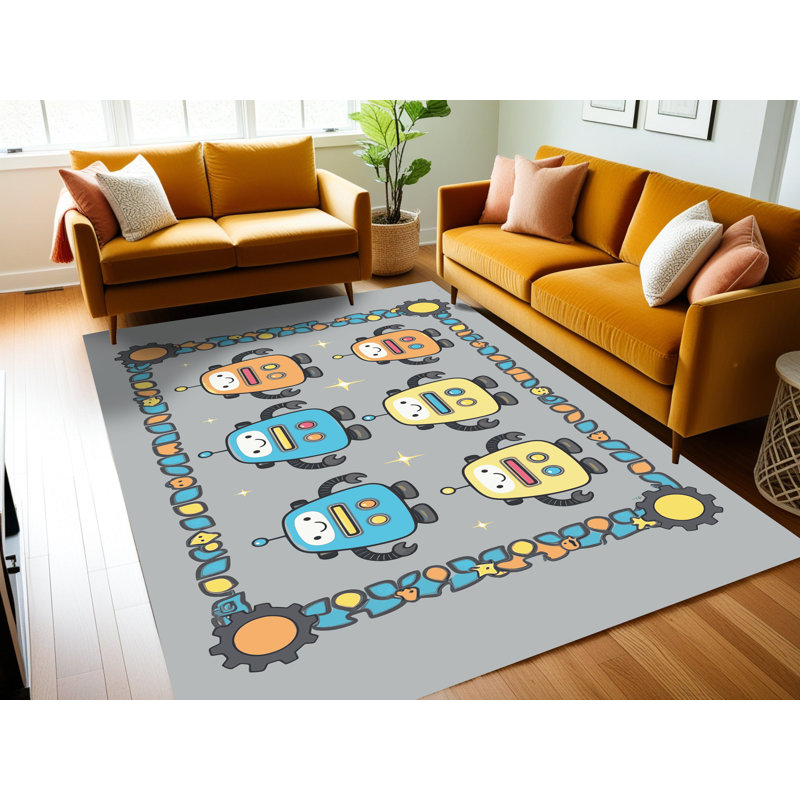 Tapis pour enfants East Urban Home, Rectangulaire 8 pi x 12 pi