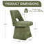 Chaise de salle à manger pivotante moderne en chenille avec dossier ajouré-977826329