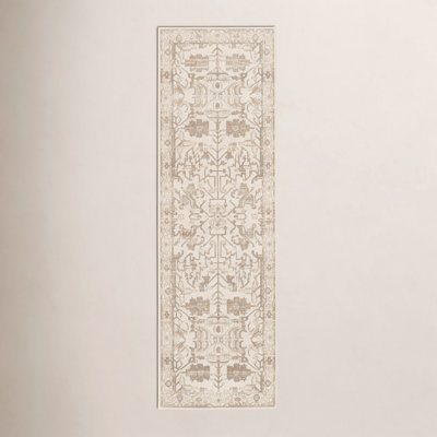 Cupertino Cream Light Gray Oriental Rug