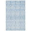 Tapis à motif géométrique en laine et en coton touffeté à la main Gina-1195518090