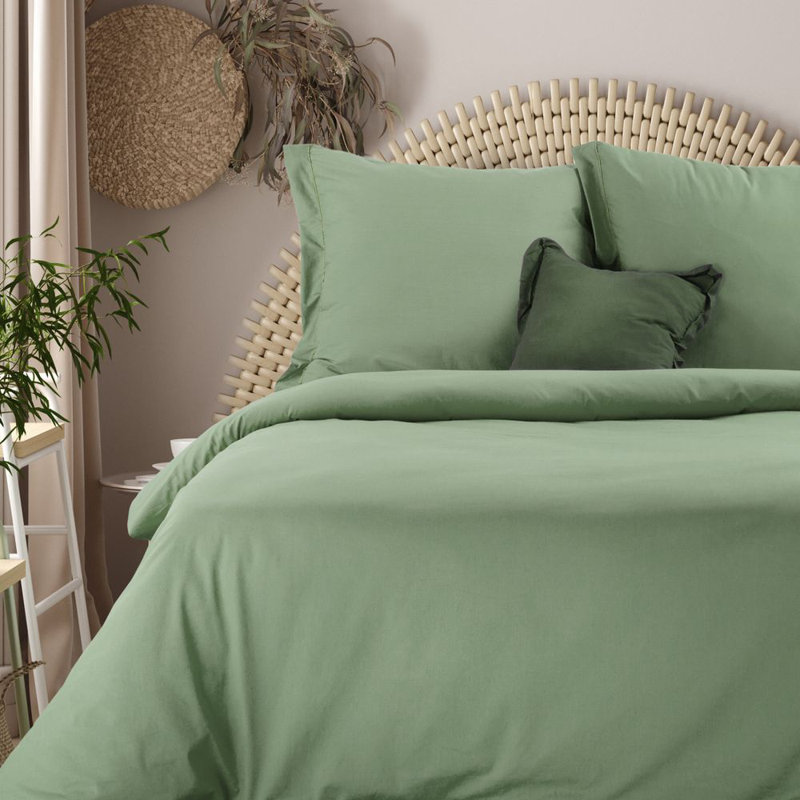 Solid Colour Duvet Cover Set with Pillowcases