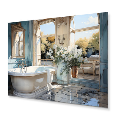 «Bathroom & Bathroom Reflections Of I - Bath & Laundry», reproduction d'art en métal