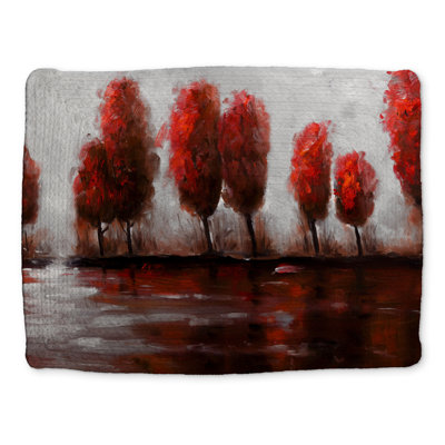 Napperon Red Trees