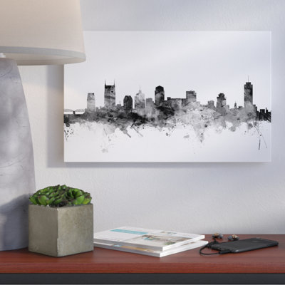 « nashville tn horizon horizon », impression sur toile tendue