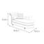 Chaise longue en similicuir Elegant Light Luxury-101515073-101515076