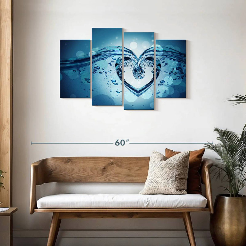 Cœur Hardie Water Splash, H 27 po x l 43 po