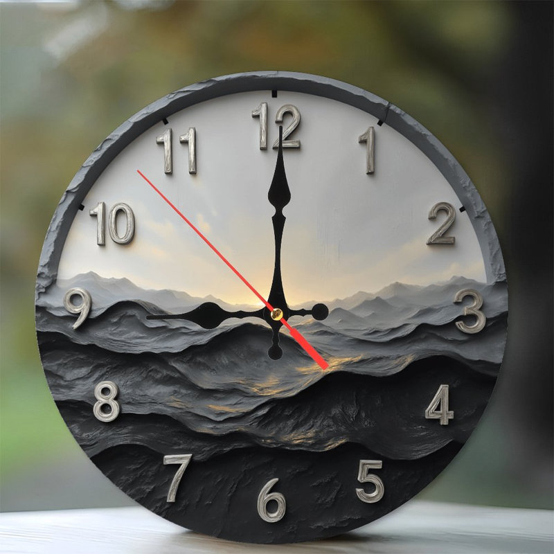Horloge coucher de soleil