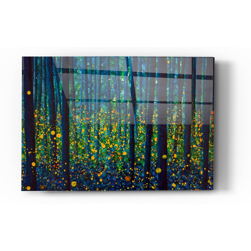 «Fireflies» par DB Waterman, art mural en verre acrylique, H 24 po x l 36 po x P 0,12 po