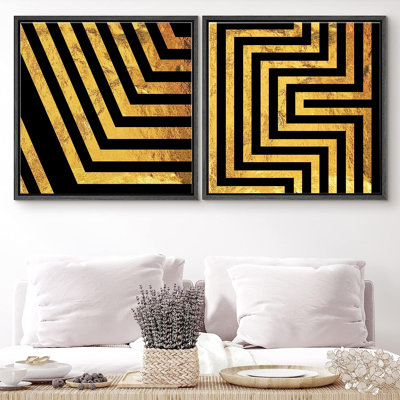 Framed On Canvas 2 Pieces Print