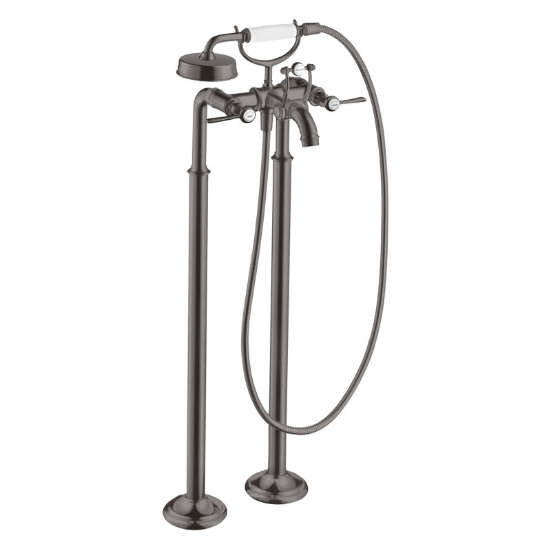 Montreux Tub Filler, Lever, Brushed Black Chrome