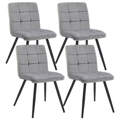 Chaise d'appoint rembourrée en velours Girton