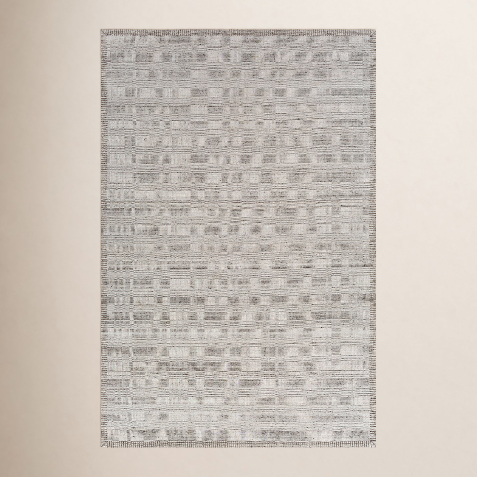 Eljah Cream Hand-Woven Flatweave Rug, Rectangle 8'10" x 12'