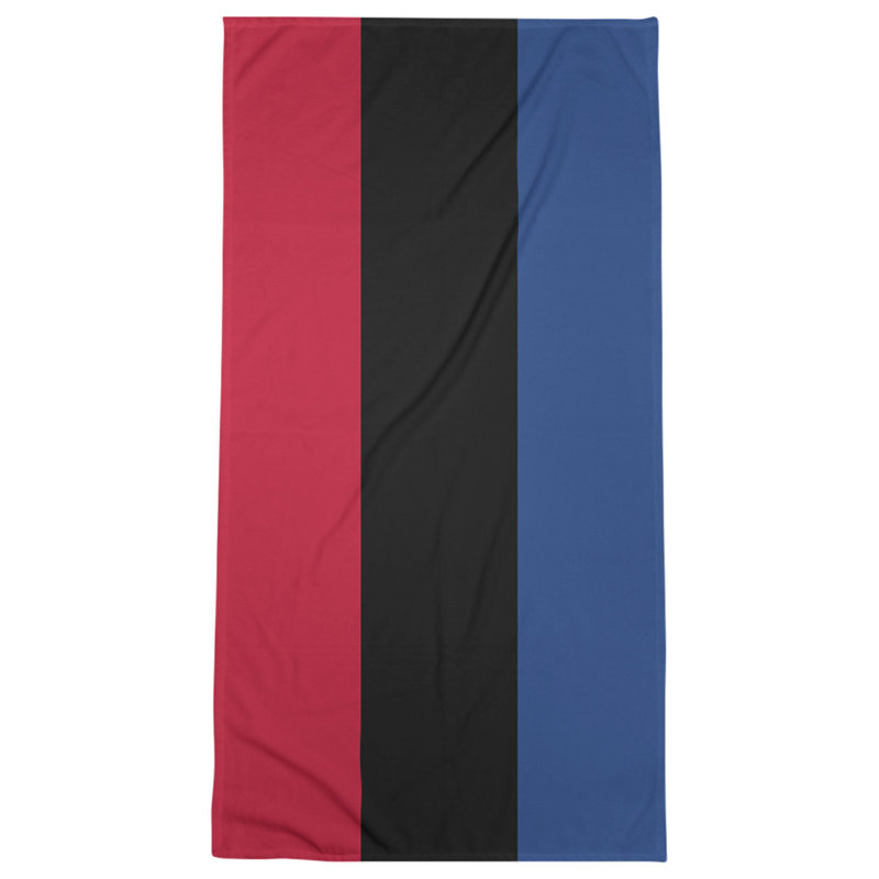 Lightweight Bath Towel, Red/Black/Blue