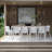Rafael Rectangular 10 - Person 82" Long Dining Set