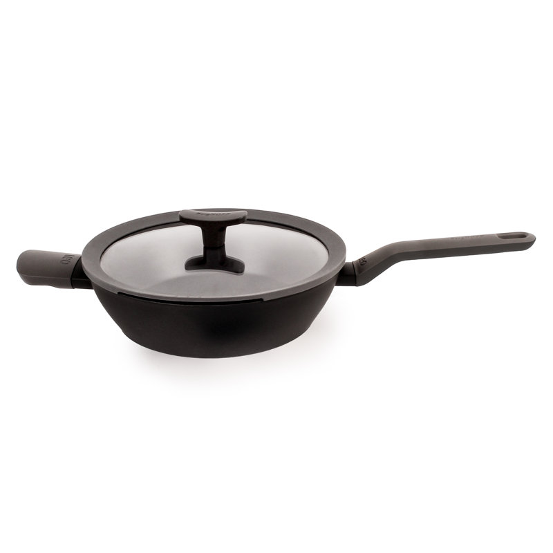 Batterie de cuisine antiadhésive en céramique noire 10 pièces BergHOFF Leo, Noir