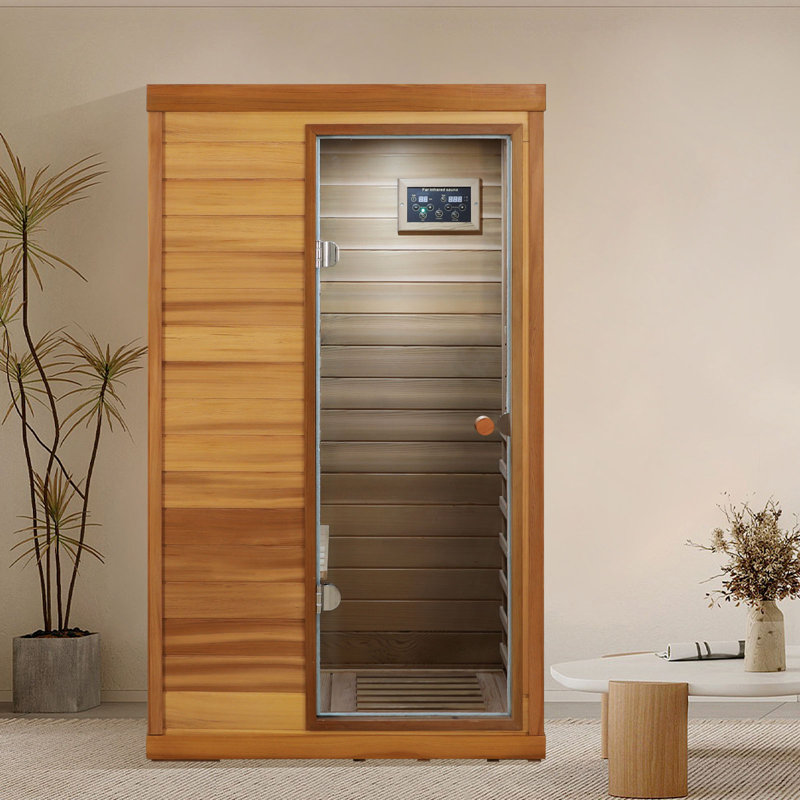 Far Infrared Sauna Room 1 Person In Red Cedar