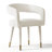 5 Piece Dining Set With 46" Round Pedestal Table & Upholstered Arm Chairs For 4-1731206333