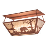 Rustic Lodge 6 - Light Semi Flush Mount