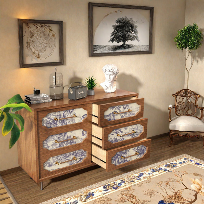 Buffet avec tiroirs en bois massif