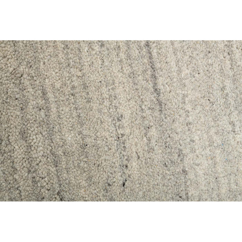 Pinkerton Hand Knotted Wool Melange/Sand Rug, Round 200cm