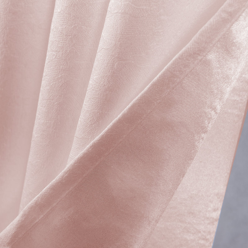 Correia Room Darkening Curtain Single Panel, 52'' W x 84" L, Blush