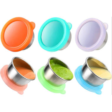 Unicorn Dressing Container Stainless Steel Reusable Sauce Cups