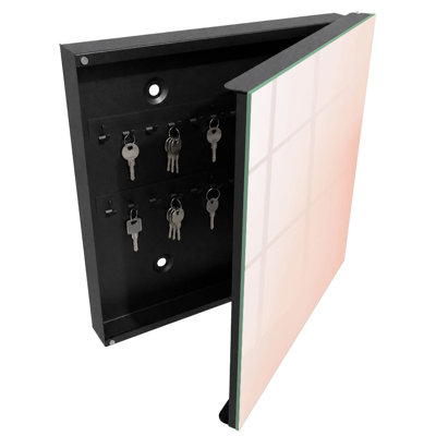 Key box, Opens to the right, 30x30x5, Black, Subtle pastel tones create a relaxing atmosphere, 