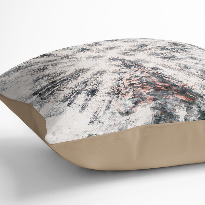Square Throw Cushion, Stone, 55cm H x 55cm W x 20cm D