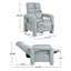 Fauteuil inclinable 31,25 po avec dossier inclinable et dossier réglable-710952849