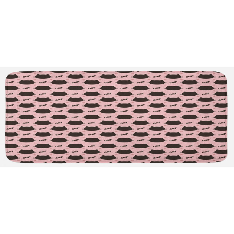 Tapis de cuisine brun foncé foncé