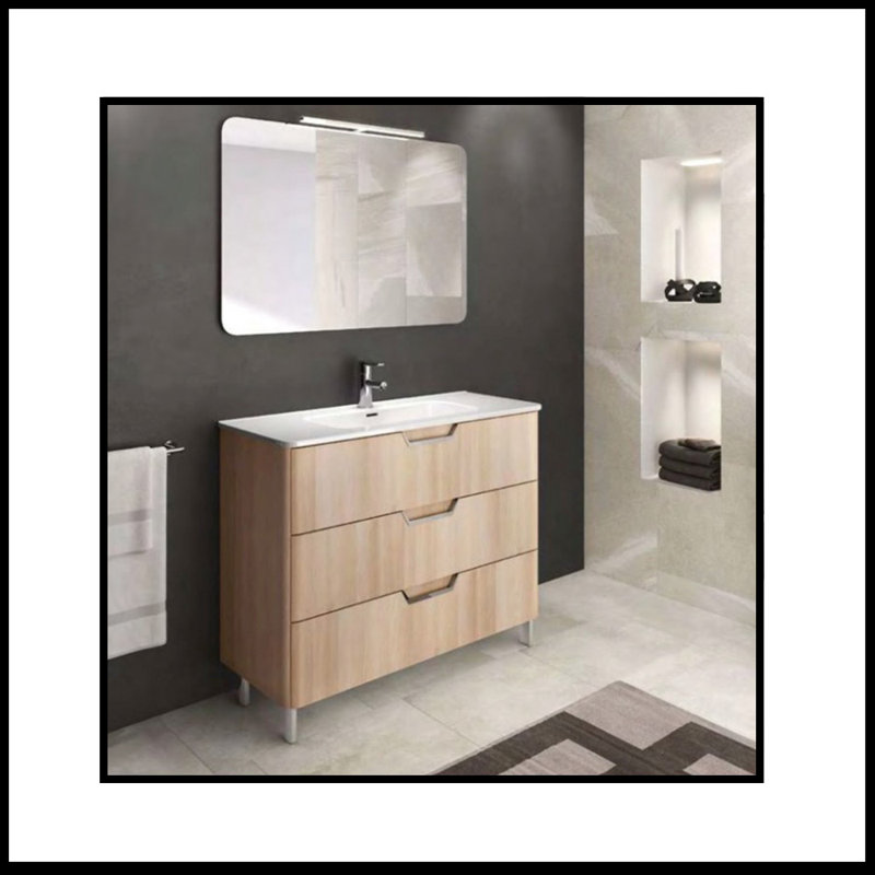 Ensemble de meuble-lavabo simple 41 po Finneytown, Chêne nordique