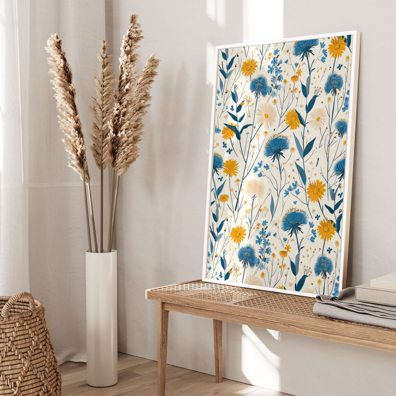 «Botanical Flowers Array I Cottage», reproduction d'art non encadrée, H 16 po x l 12 po