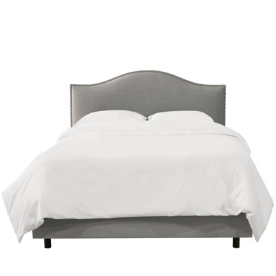 Upholstered Unfinished Scalloped Bed