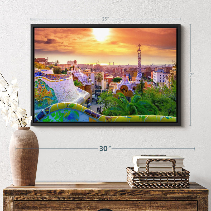 Ville «Barcelona From Park Guell», H 17 po x l 25 po
