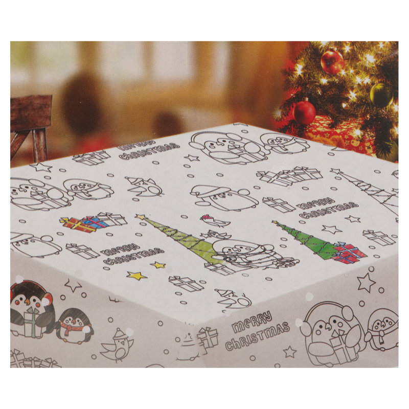 Colour Your Own Christmas Tablecloth
