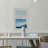 Blue Flows III - Picture Frame Print on Canvas-30011123