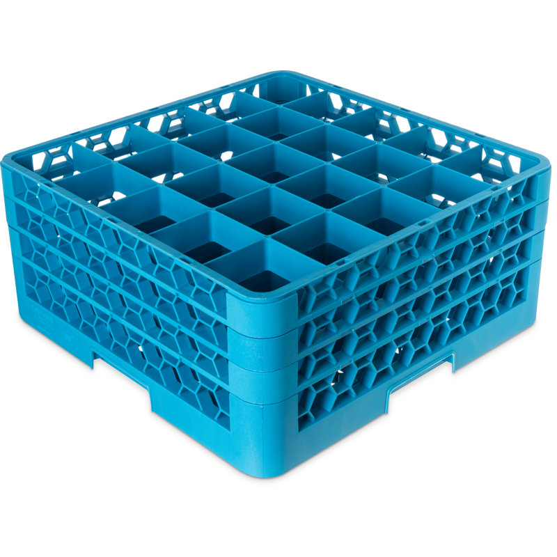 Carlisle Food Service Products 1 Shelf Dish, Glass & Flatware Rack, Blue