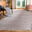 Tapis rayé ivoire / anthracite en coton tissé à plat à la main Bester-55741950