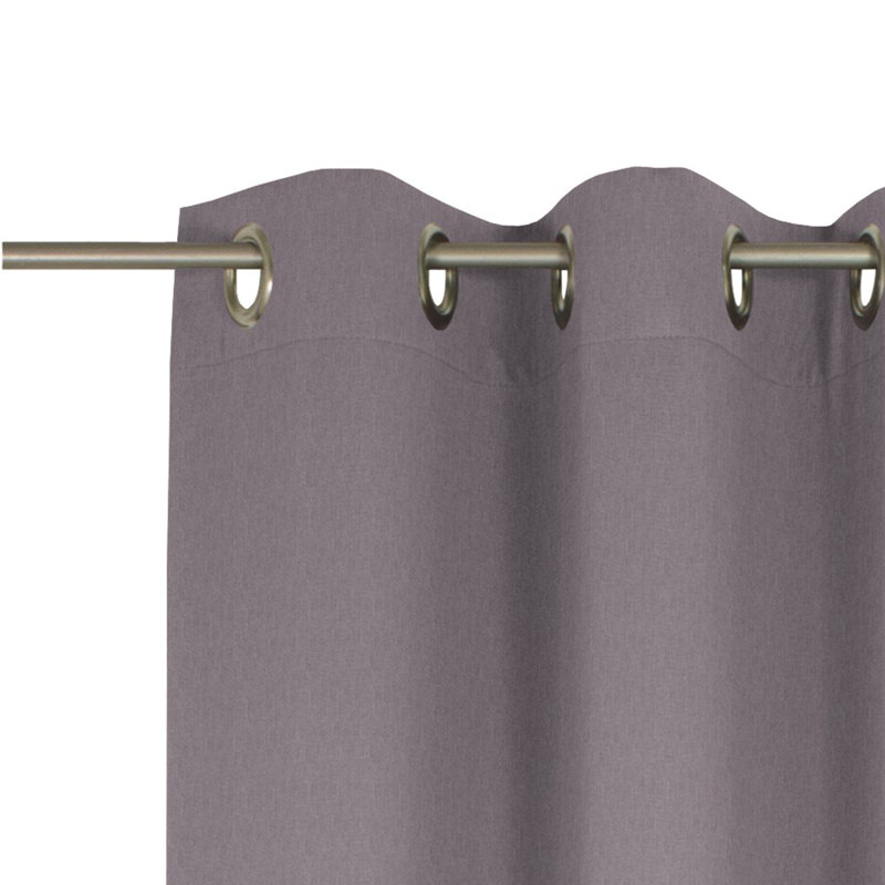Pearce Semi Sheer Curtain Single Panel, 245cm Width x 132cm Drop, Purple