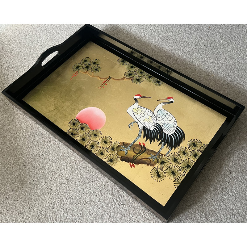 Filbert Gold Leaf Hand Painted Serving Tray