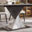 Rectangular marble dining table