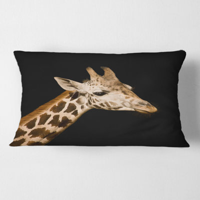 Close up Portrait of a Giraffe IV Rectangular Pillow Cover & Insert