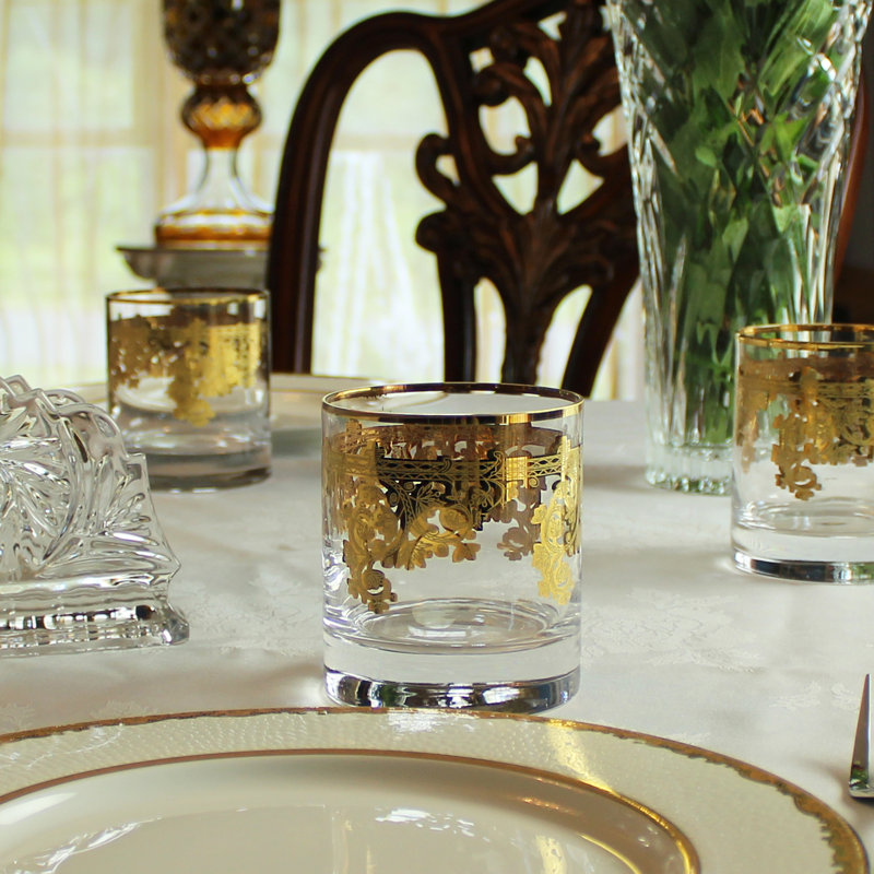 10oz. Handmade Crystal Whiskey Glass Set