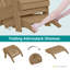 Repose-pieds pliable en plastique PEHD Adirondack-891781475