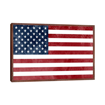 Usa "Grungy" Flag by ICanvas - Print on Canvas