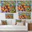 Peinture de fruits et de fleurs, nature morte-348429396-348429385