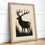 Silent Elk Scandinavian - Framed Print-1905021650-1905021652