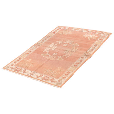 Tapis unique en laine de 4 pi 2 po x 5 pi 10 po Wahnetta